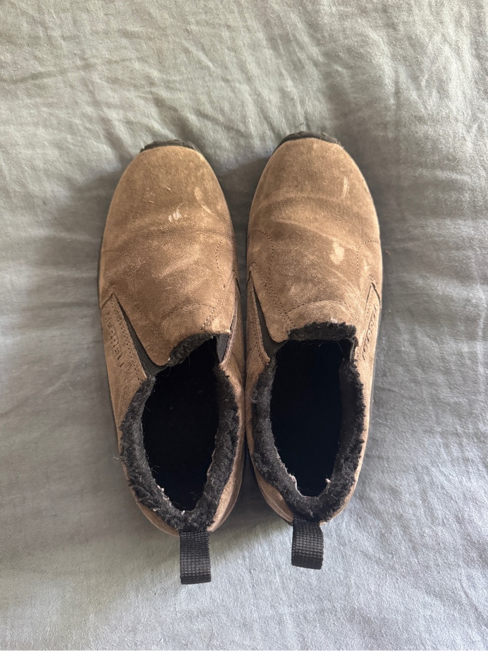 Merrell Jungle Moc Brown Slip-On Suede Shoes